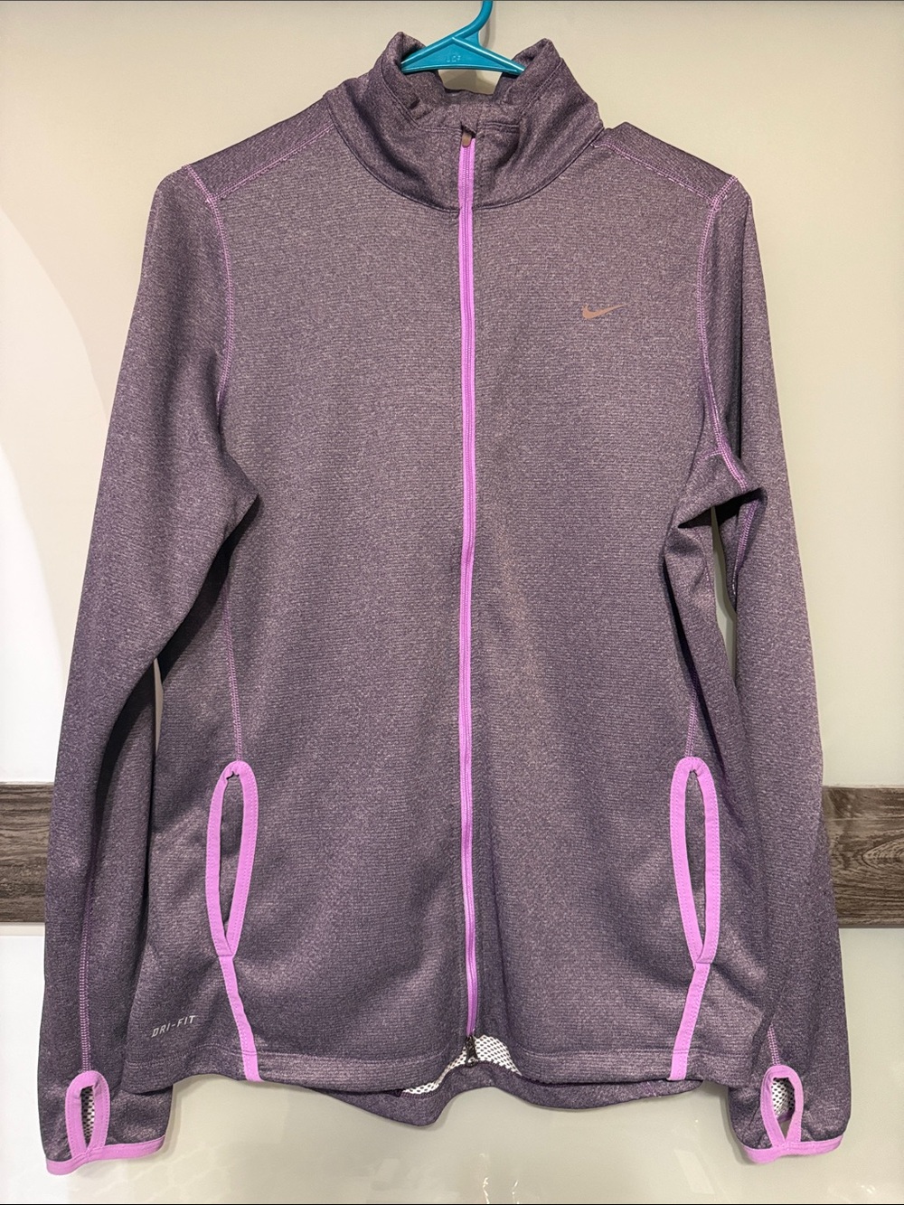 Nike Purple Heather Utility Jacket with Pink Trim